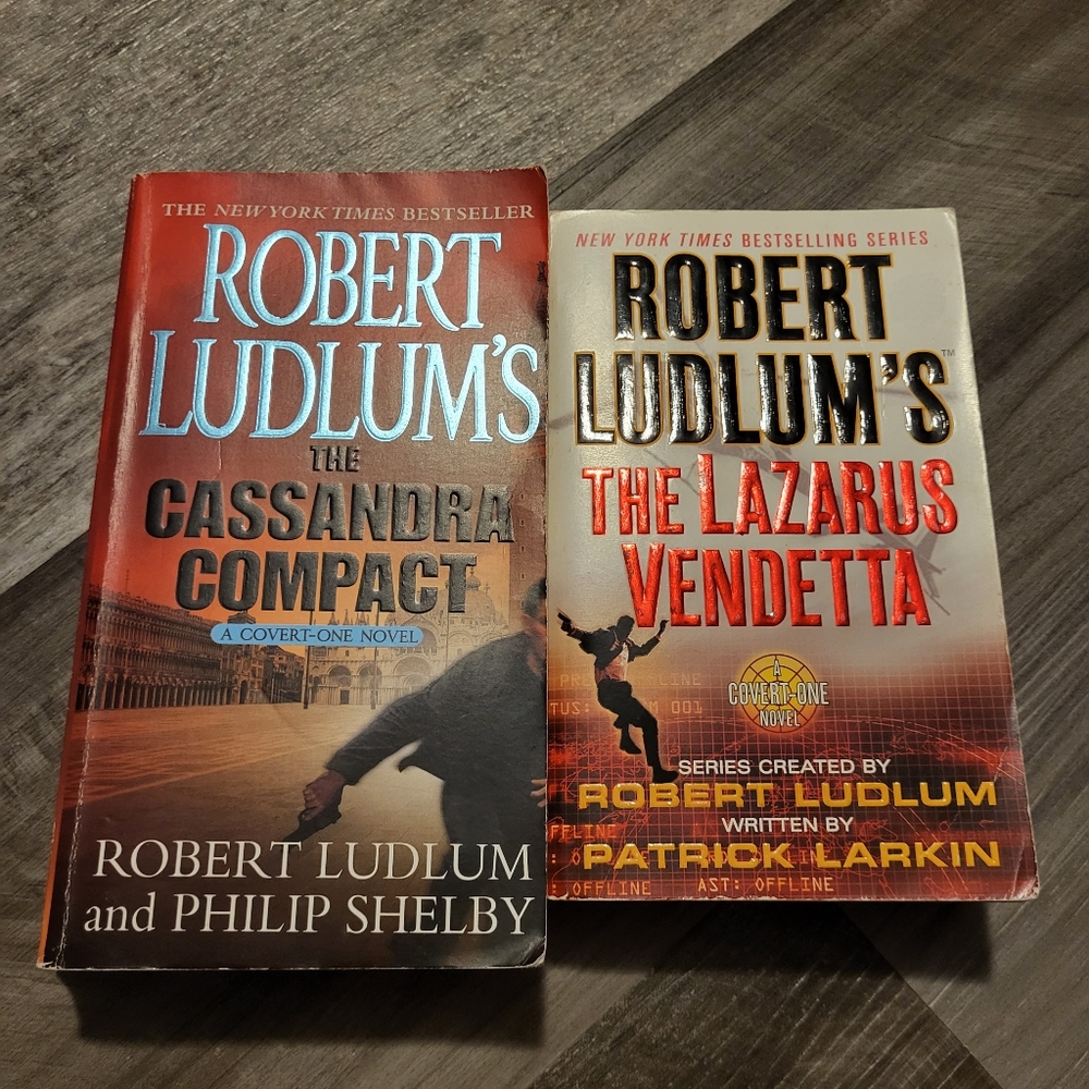 ⭐ Robert Ludlum's The Cassandra Compact & The Lazarus Vendetta ⭐️ 3 FOR $25